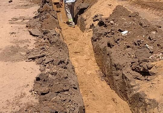 Se realizó la ampliación de la red madre de agua y nuevas conexiones en calle combatiente de Malvinas