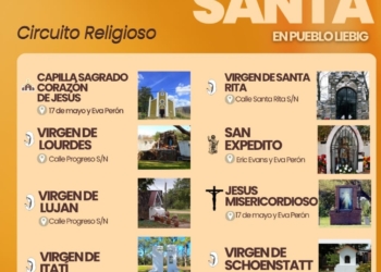 Pueblo Liebig se prepara para vivir la Semana Santa con propuestas culturales y religiosas
