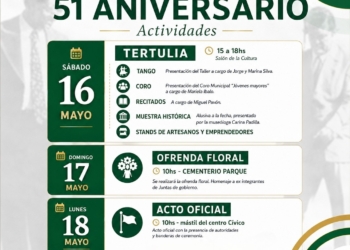 ¡Pueblo Liebig celebra sus 51 años de historia!