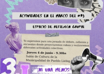 #3J | Jornada de reflexión grupal en Pueblo Liebig en el marco del Ni Una Menos.