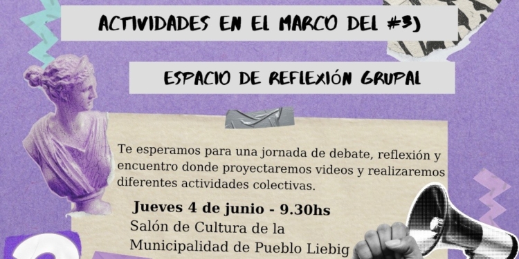 #3J | Jornada de reflexión grupal en Pueblo Liebig en el marco del Ni Una Menos.