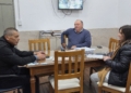 EL INTENDENTE JULIO PINTOS SE REUNIO CON EL NUEVO PRESIDENTE DE LA COOPERADORA DE LA ESCUELA HIPÓLITO VIEYTES.
