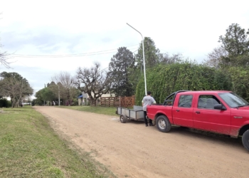 Se amplía el alumbrado público con iluminación LED en Pueblo Liebig