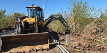 Mejoras y mantenimiento en el acceso a Pueblo Liebig